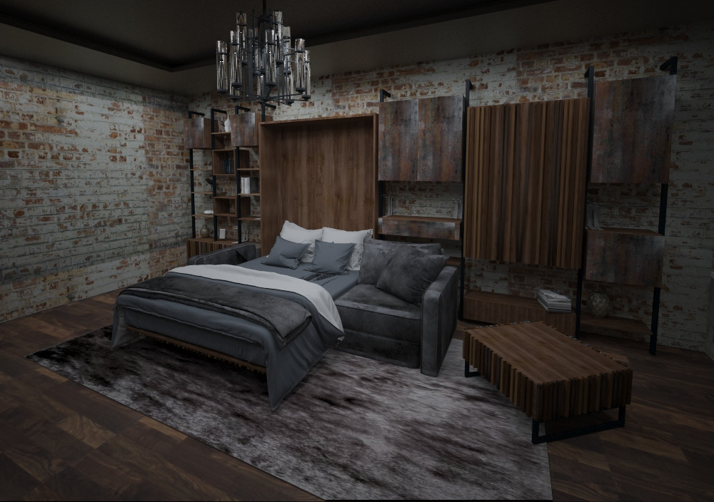Кровать трансформер в стиле loft