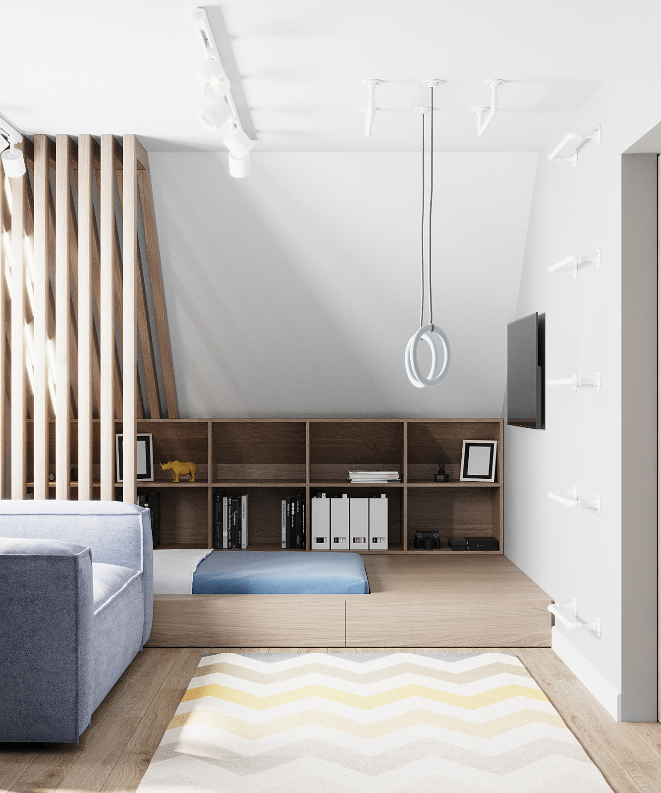 Детская в спокойных тонах