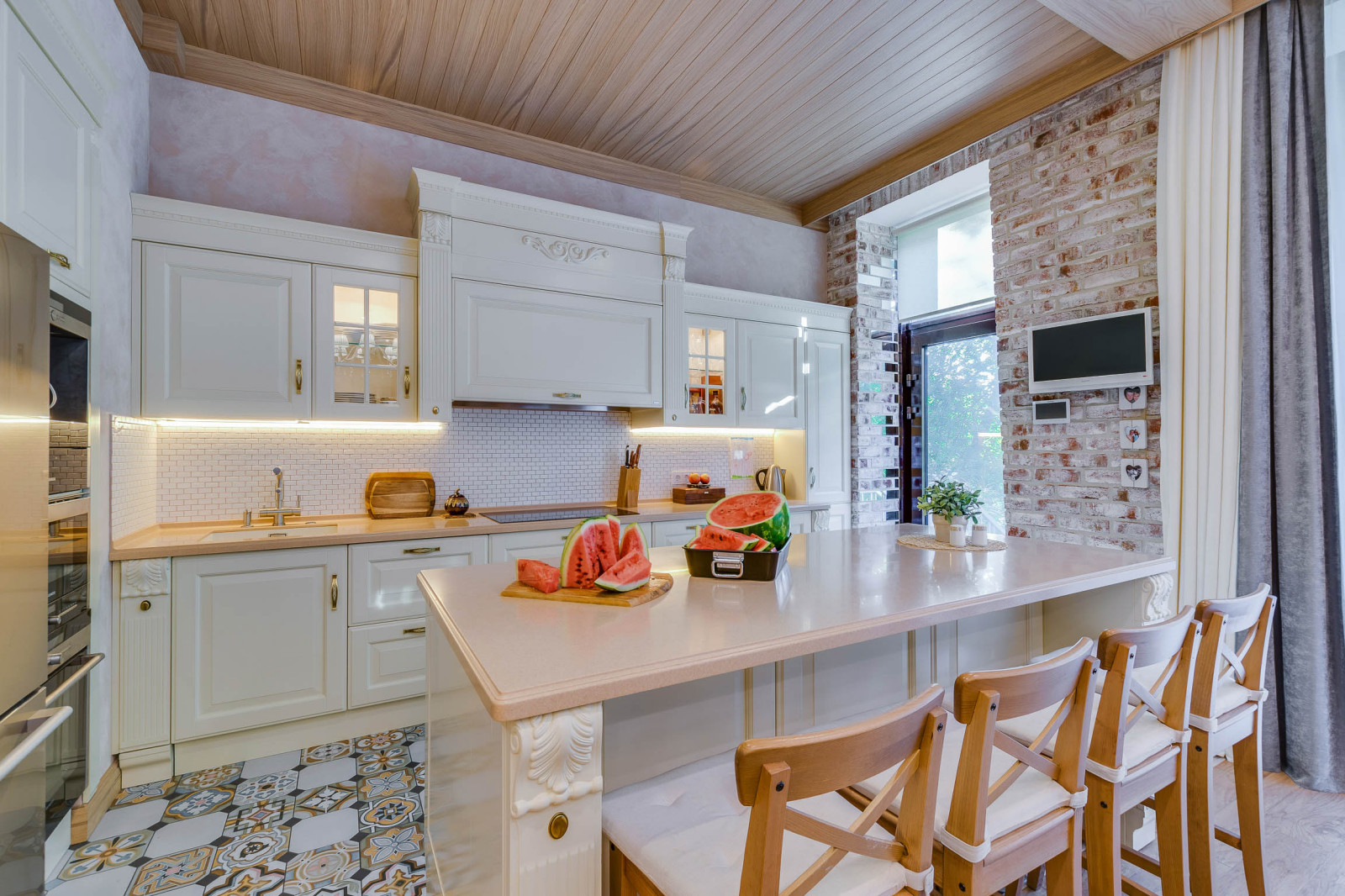 Гостиная в загородном доме