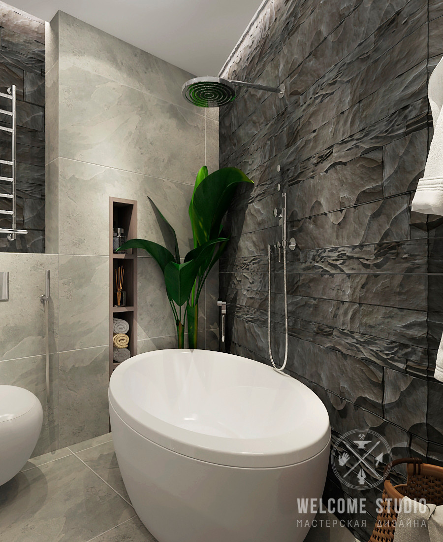 Трёхкомнатная квартира «Urban Jungle» в г. Москва