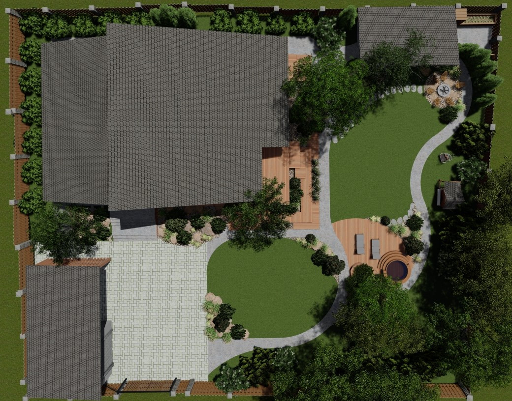 Обложка проекта: Частный сад, д. Хязельки