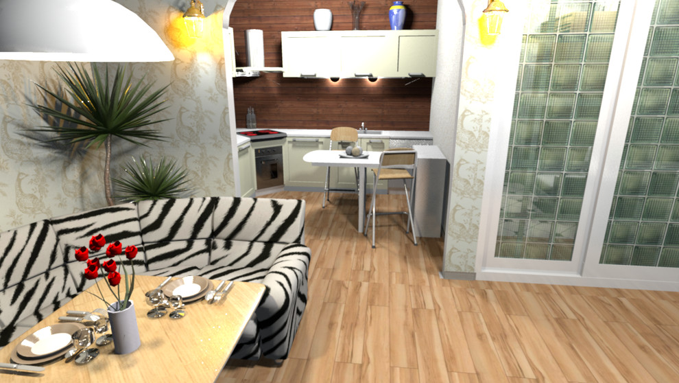 Перепланировка двушки 60м2 в квартиру с большой студией по Фэн-шуй