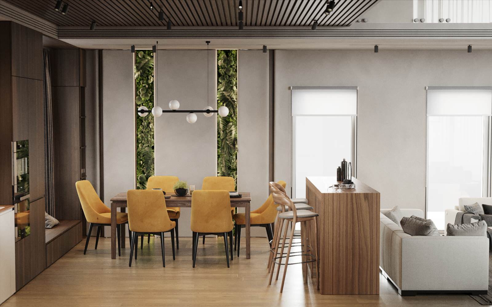 Дизайн-проект в современном стиле, коттедж 250 м2