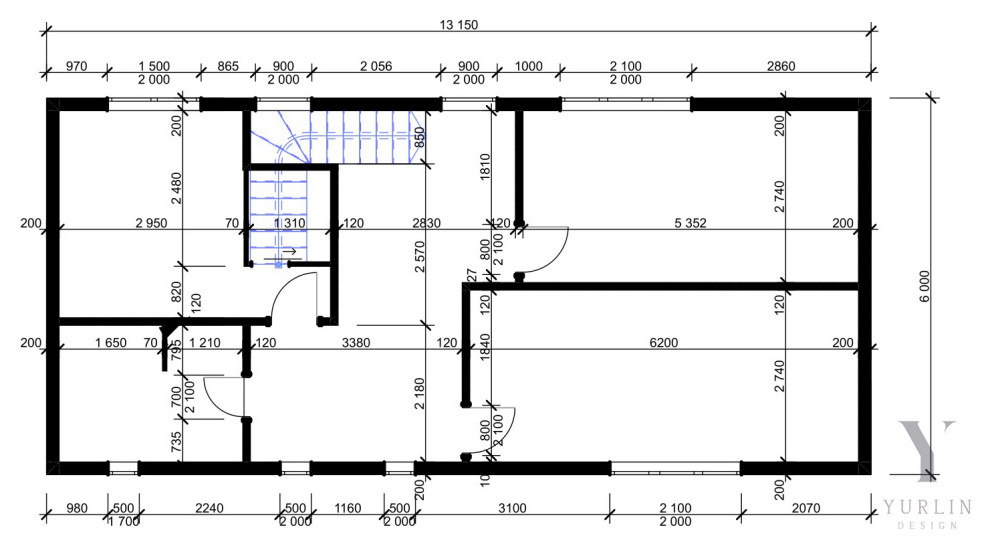 Проект  частного дома из ЛСТК