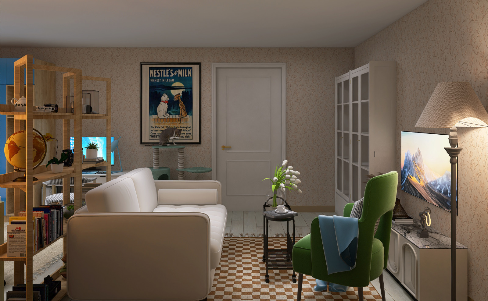 Комплектация комнаты в однокомнатной квартире