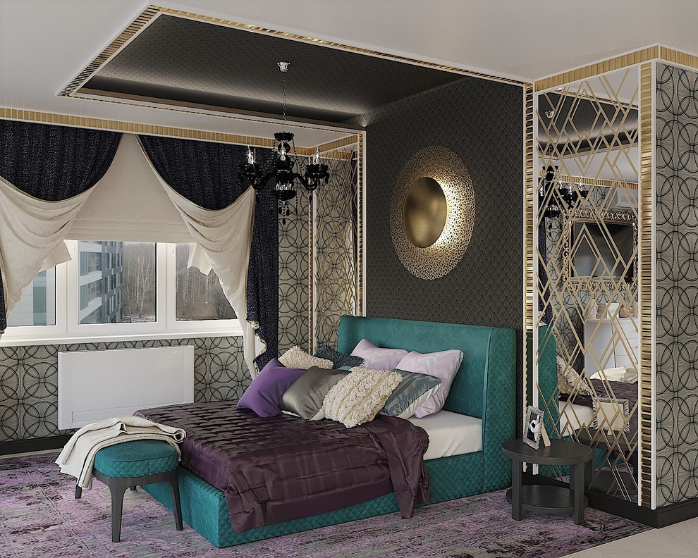 Спальня в стиле ар-деко ЖК Мегаполис г. Нижний Новгород