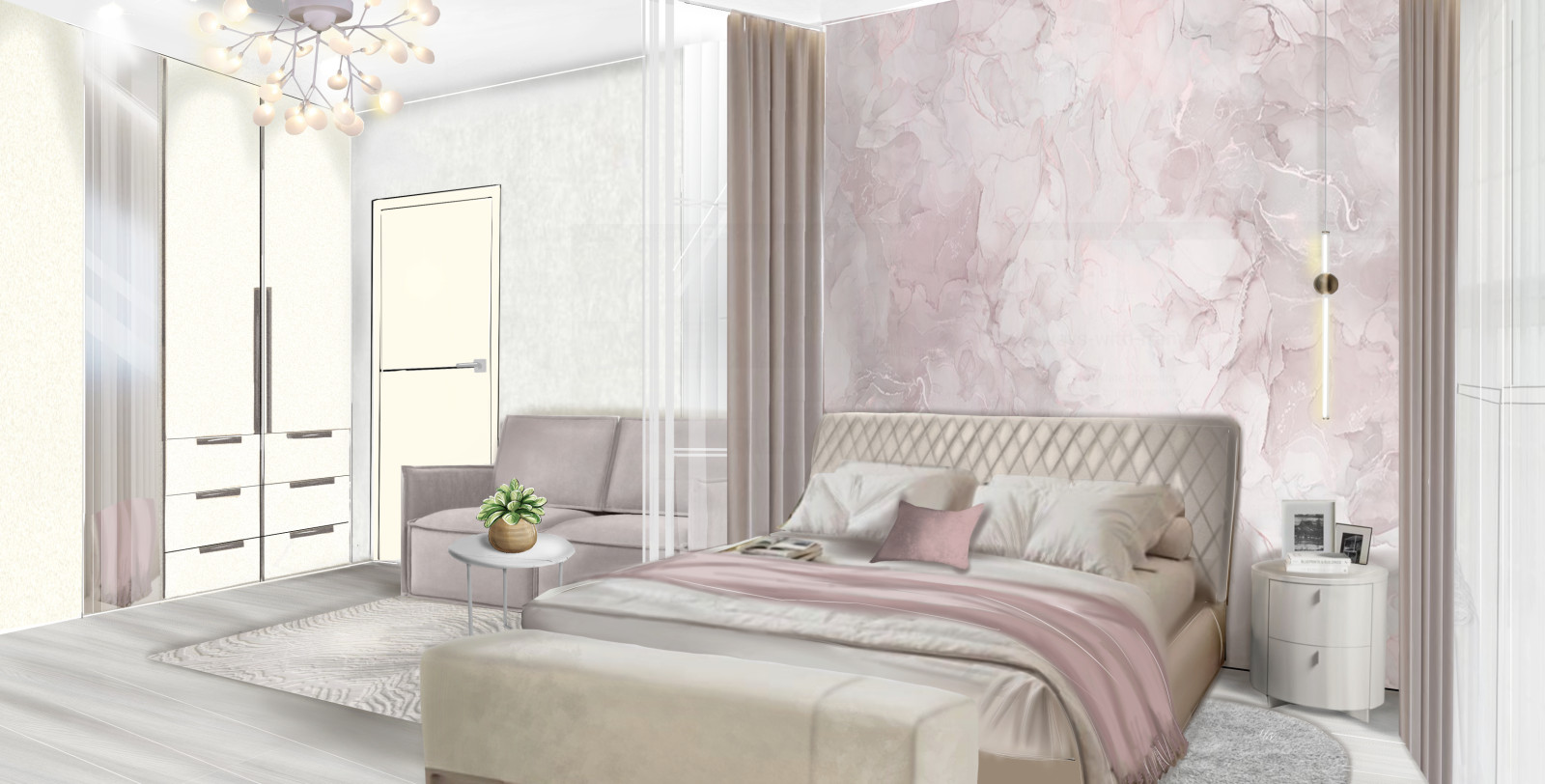 Дизайн-проект квартиры 55 кв.м. Москва