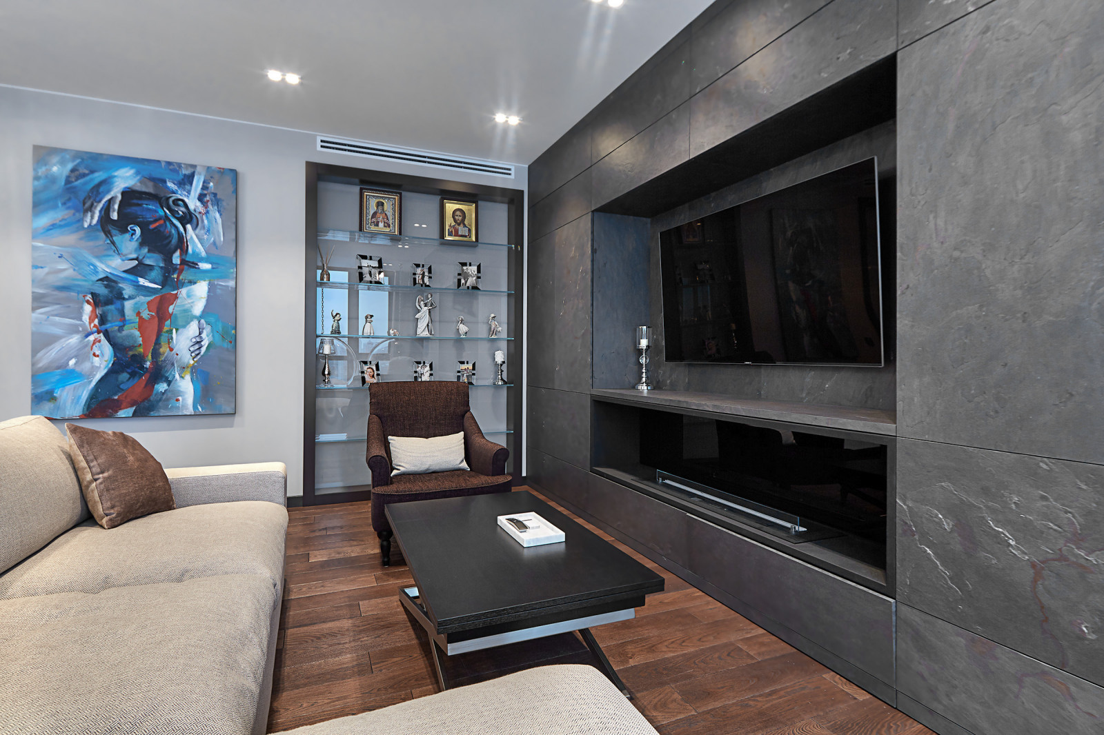 Шкаф в Гостиной ЖК "Олимп"