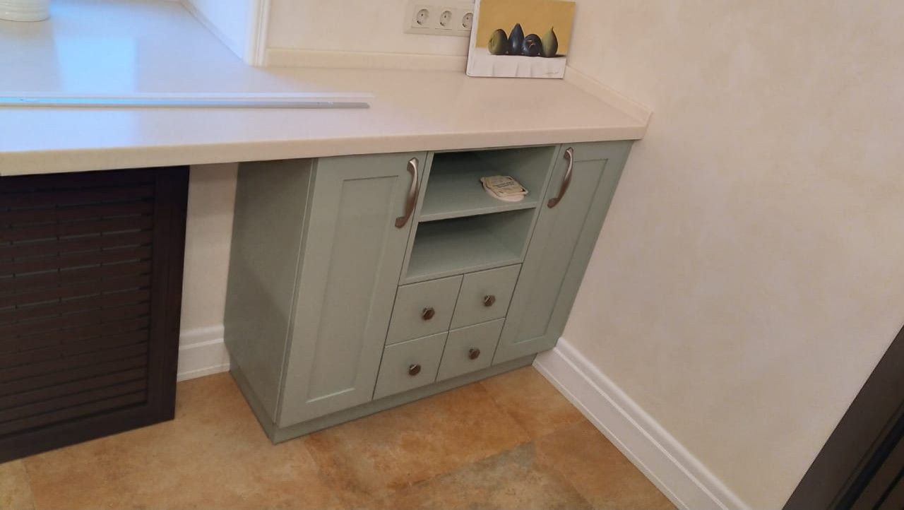 Кухня с балками