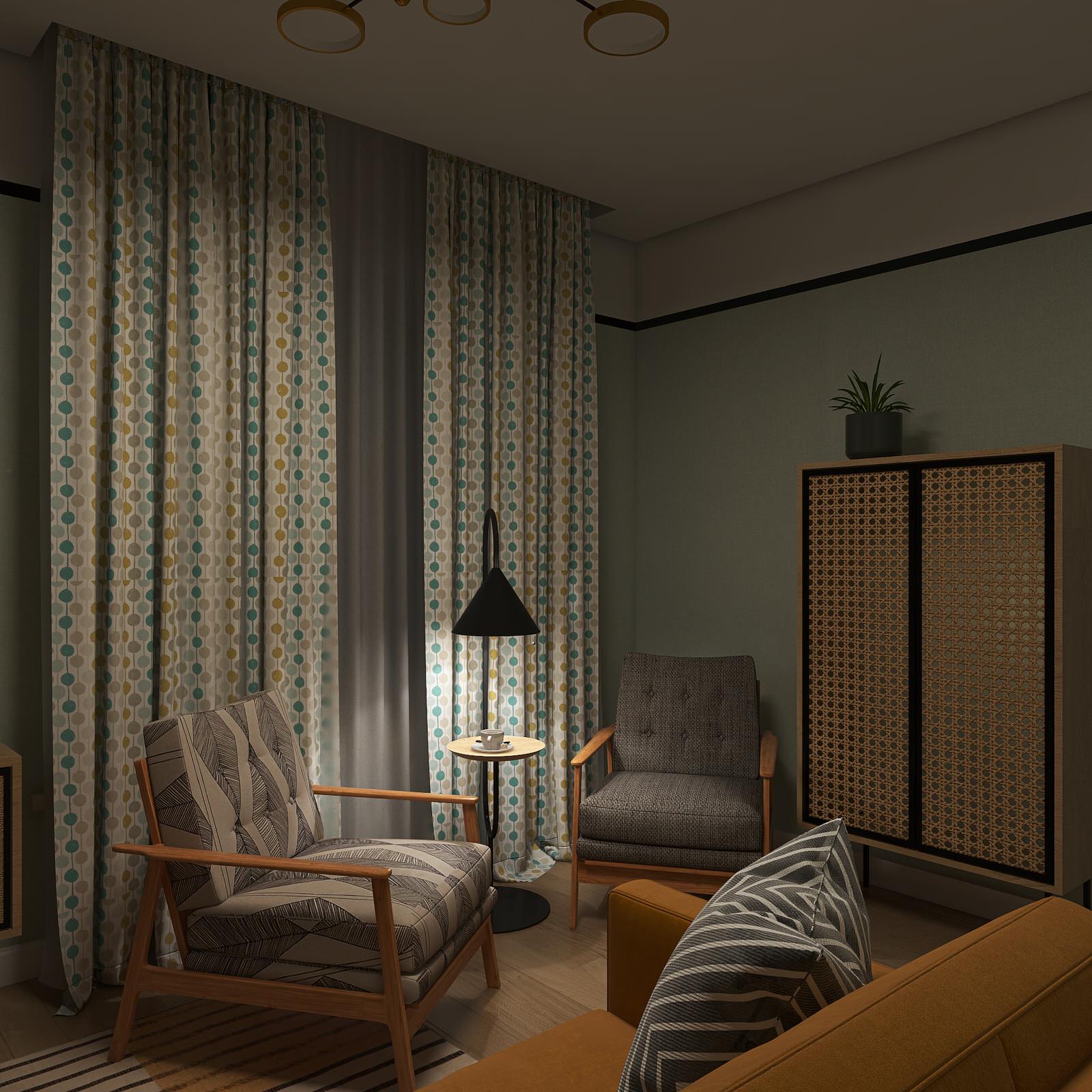 Дизайн-проект квартиры, 45 м2