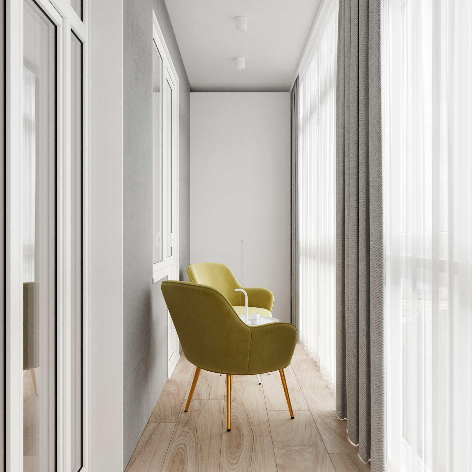 Дизайн-проект квартиры общей площадью - 86 м.кв. в г. Химки, ЖК "Маяк"