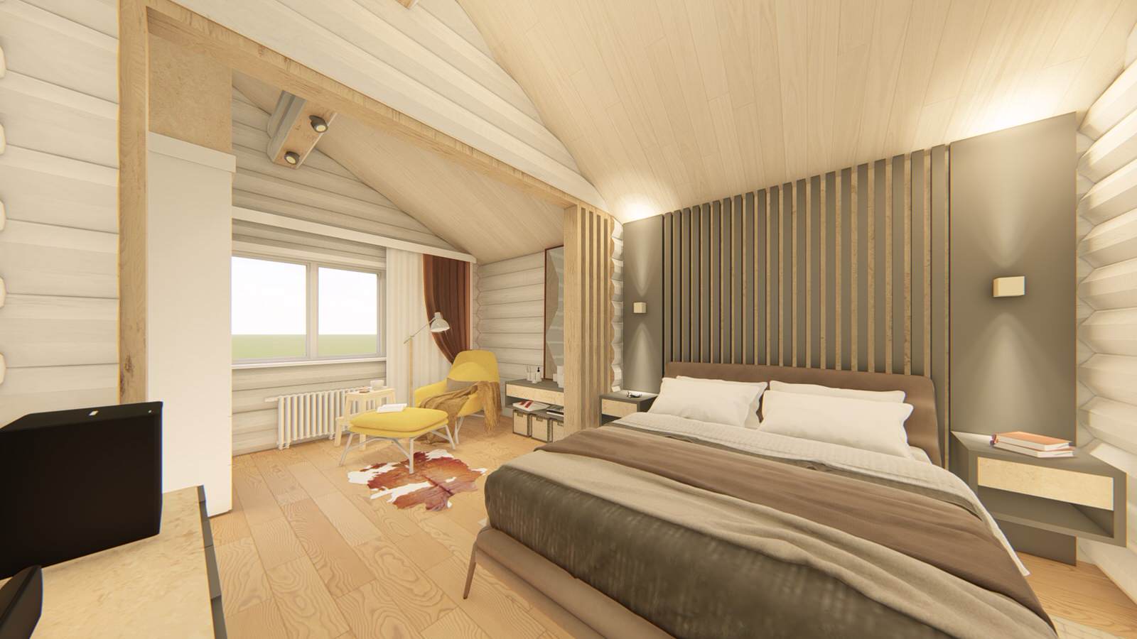 Интерьер главной спальни