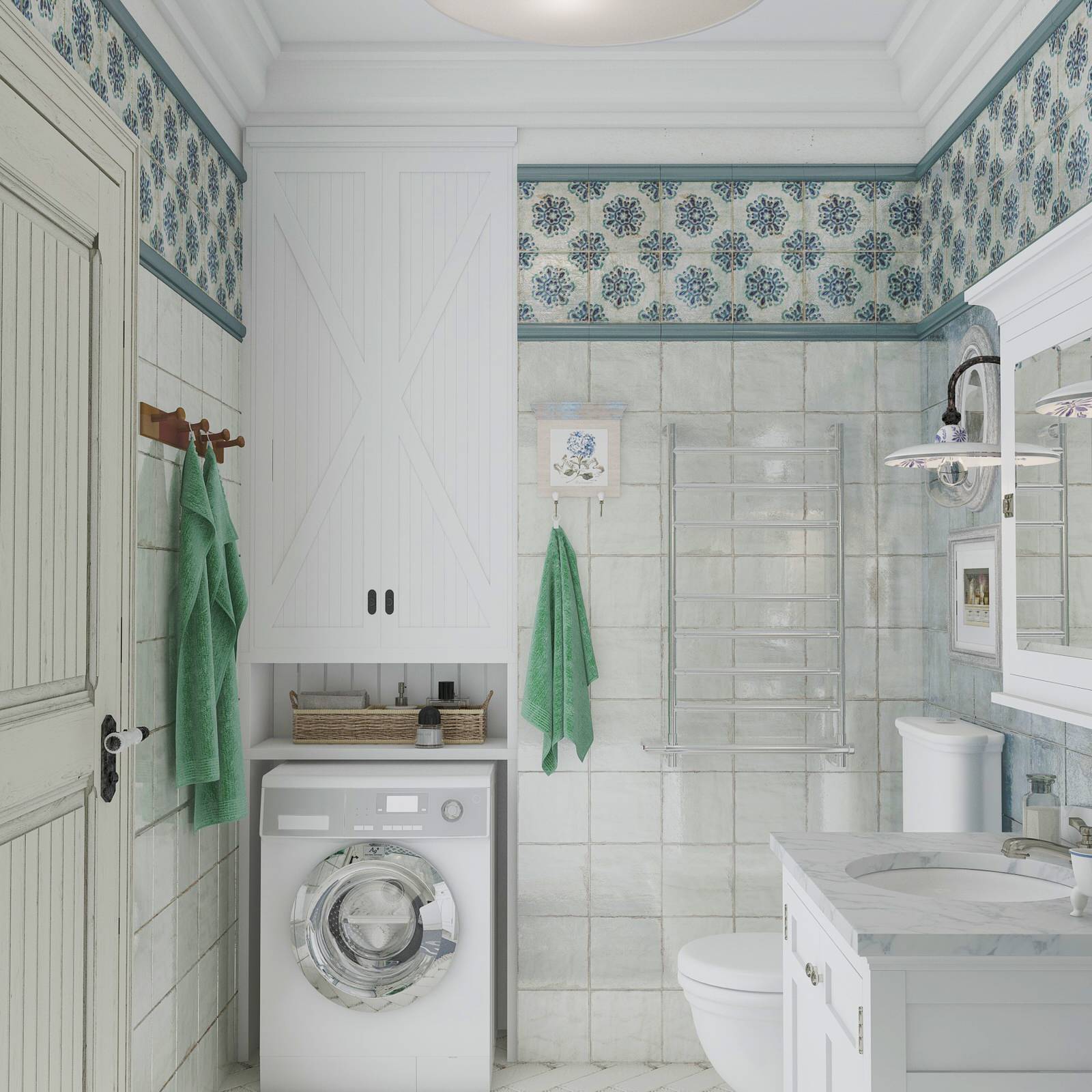 Проект квартиры в стиле Прованс (70 кв м)