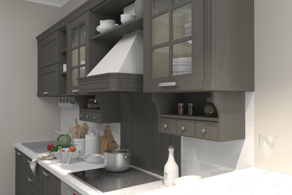 Дизайн проект кухонного гарнитура "Viva" неоклассика