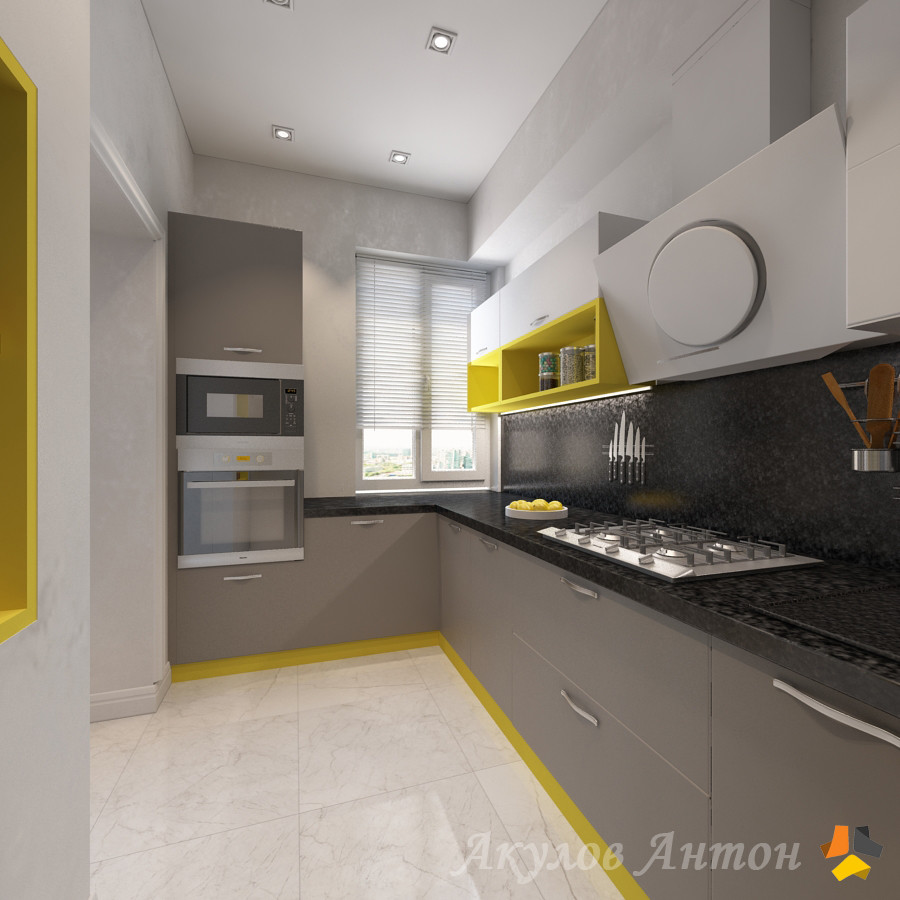 Дизайн-проект интерьера нескольких комнат по ул.Богданова. 40 кв.м.