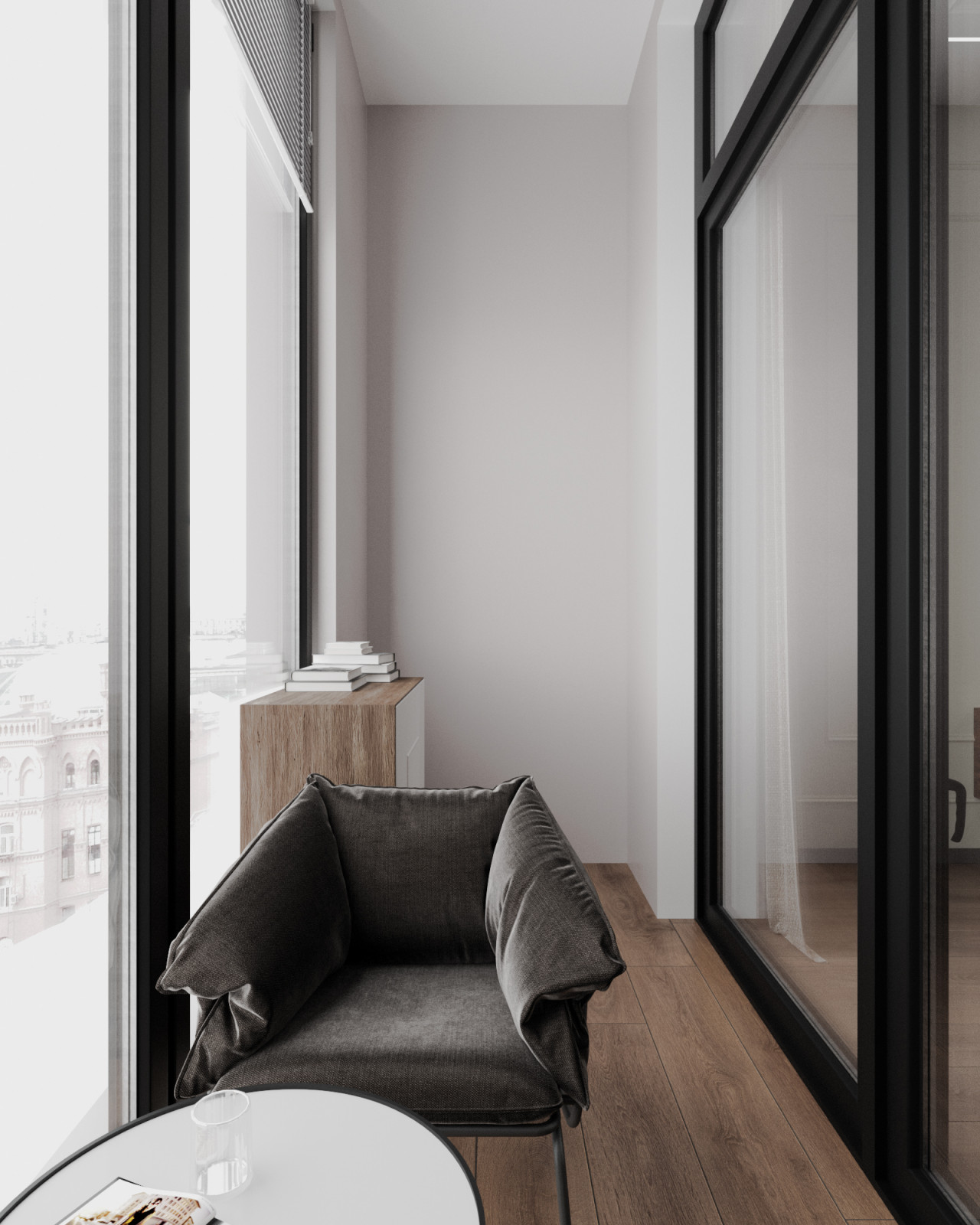 Дизайн спальни с изумрудным цветом и гардеробной комнаты