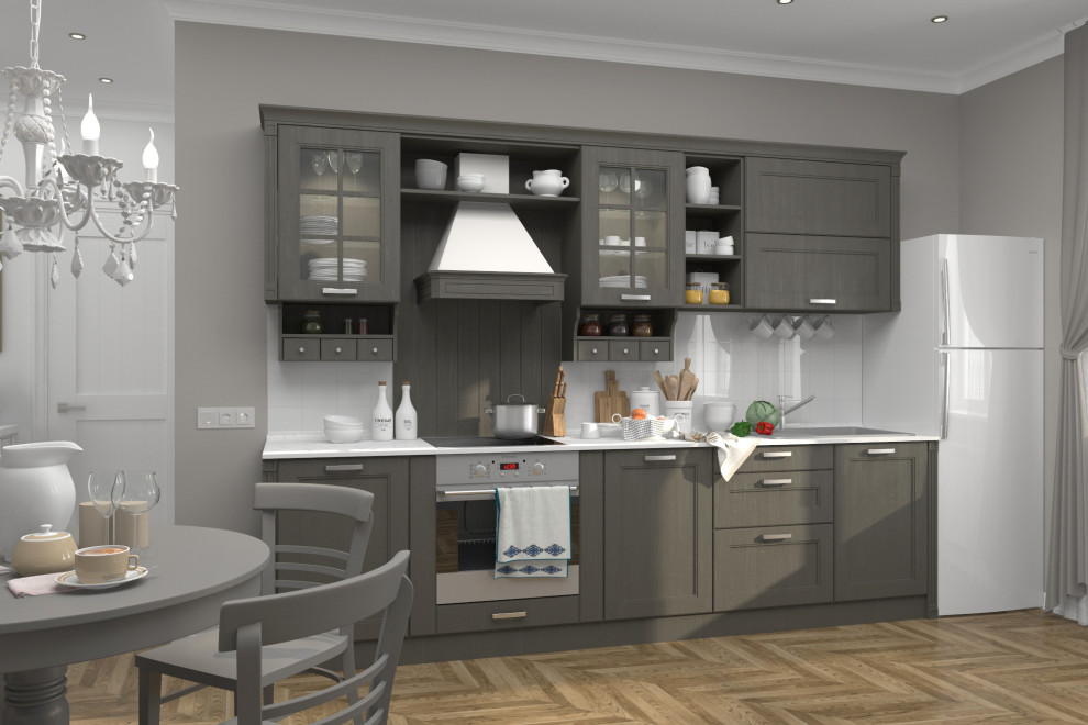 Дизайн проект кухонного гарнитура "Viva" неоклассика