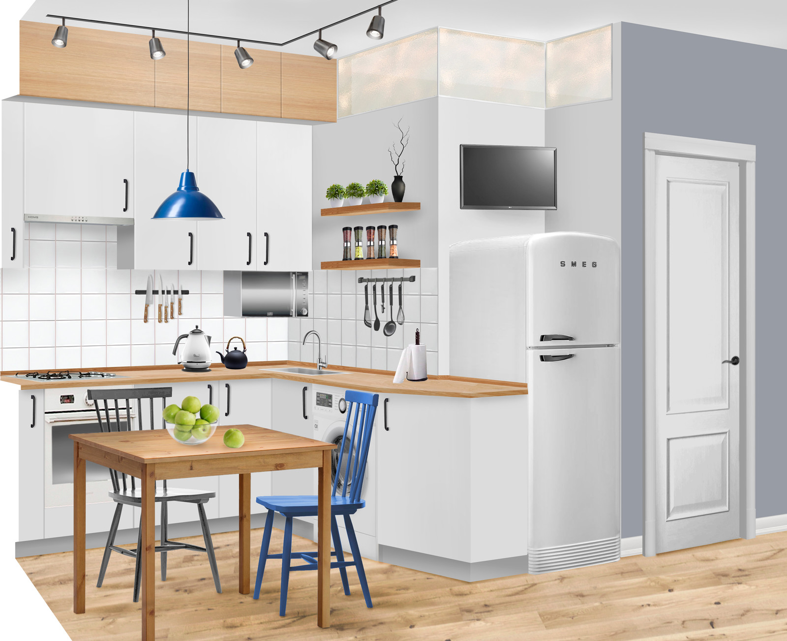 Обложка проекта: Фотоколлажи проект небольшой сталинки в центре Москвы