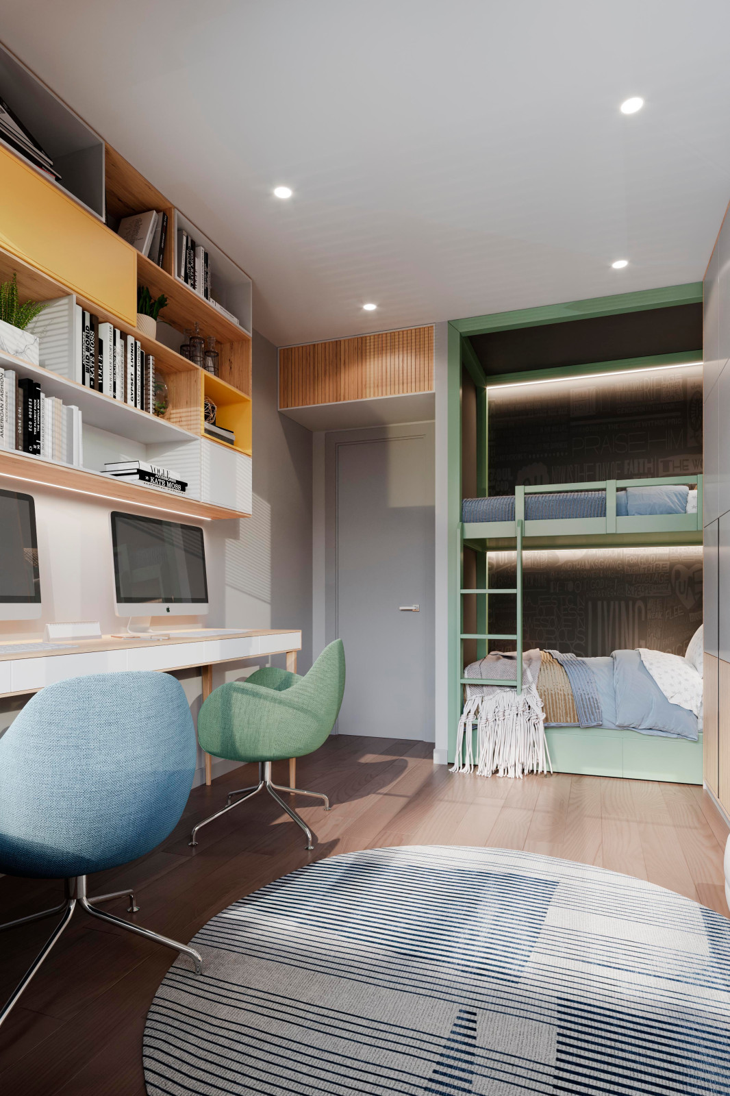 Дизайн и ремонт квартиры в ЖК «Level Амурская» — Сложный серый