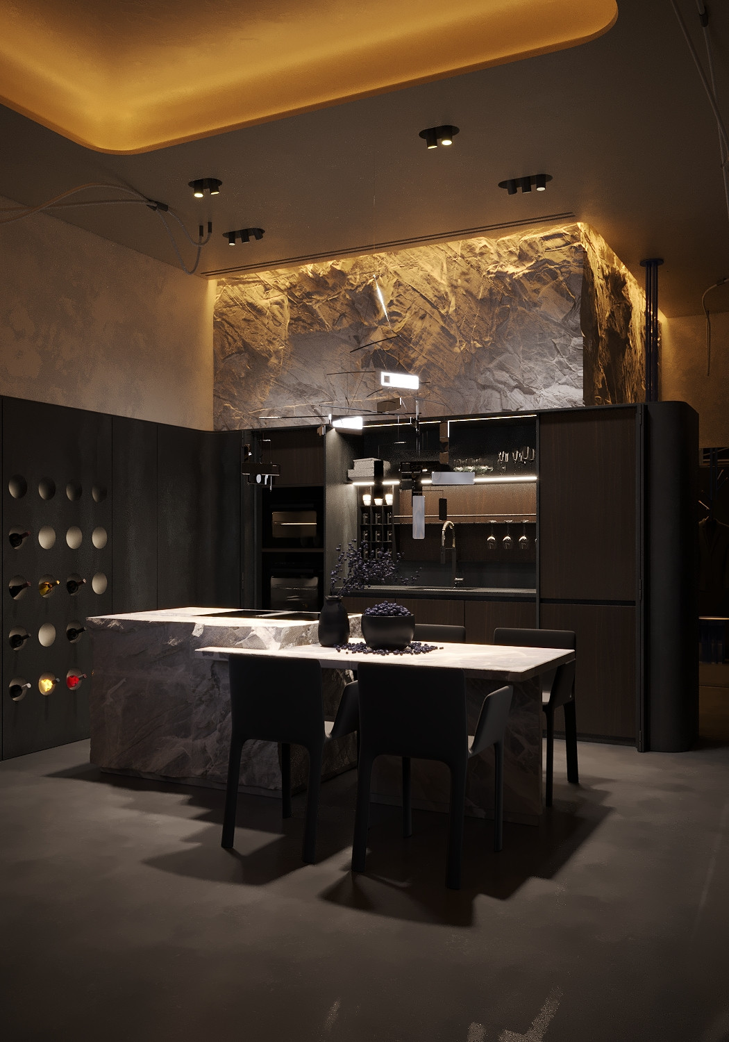 Квартира-студия в небоскребе.