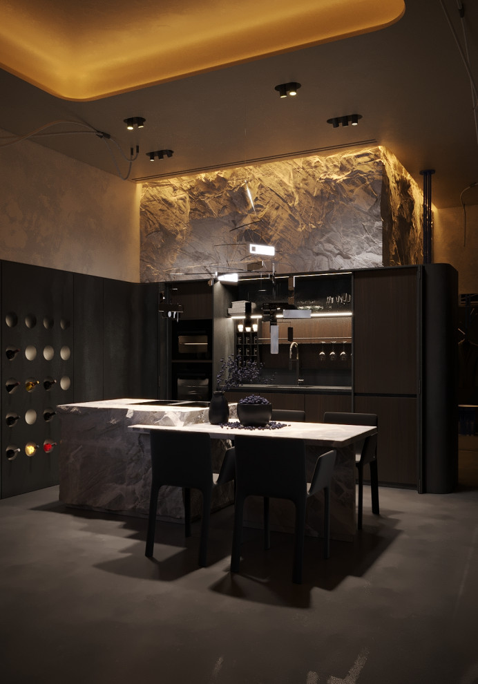 Квартира-студия в небоскребе.