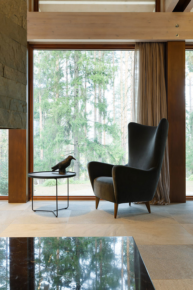 Загородный дом в Рощино. Фотографии.