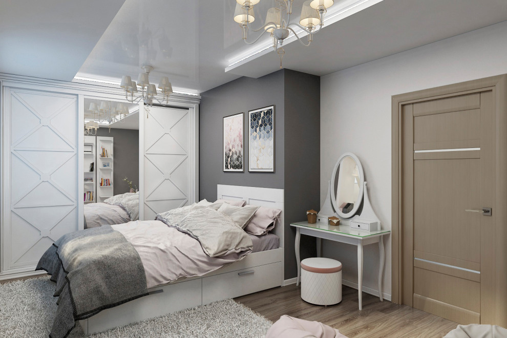 Обложка проекта: Серая - Белая спальня