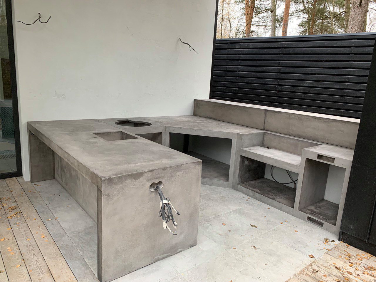Кухонная мебель из бетона