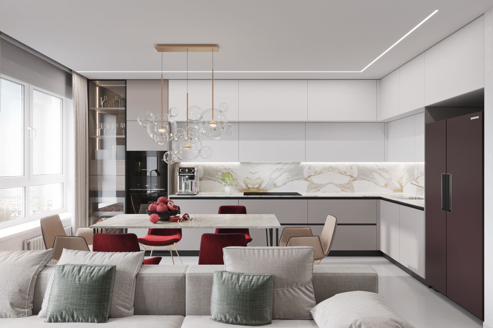 Уютная и современная квартира для семьи из 4х человек