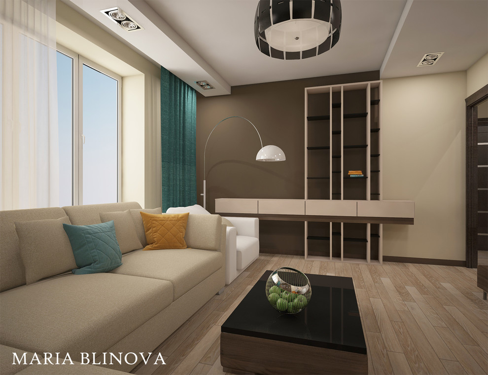 Дизайн-проект однокомнатной квартиры в ЖК Волжская Гавань в стиле минимализм