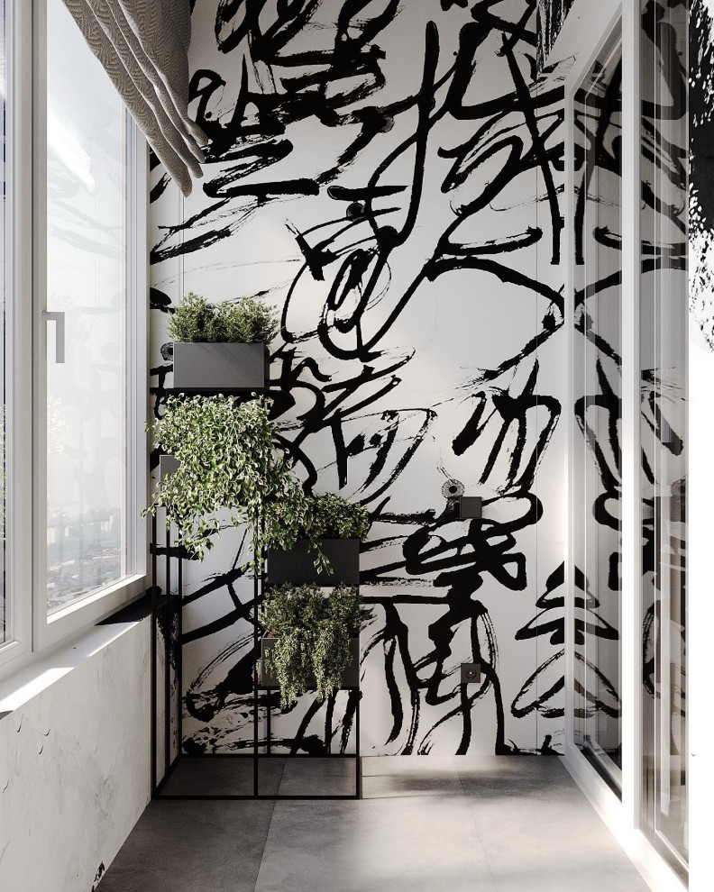 Оформление лоджии Художественной штукатуркой