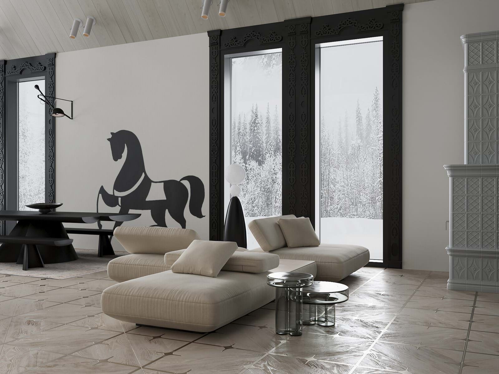 Загородный дом в Новом Русском стиле