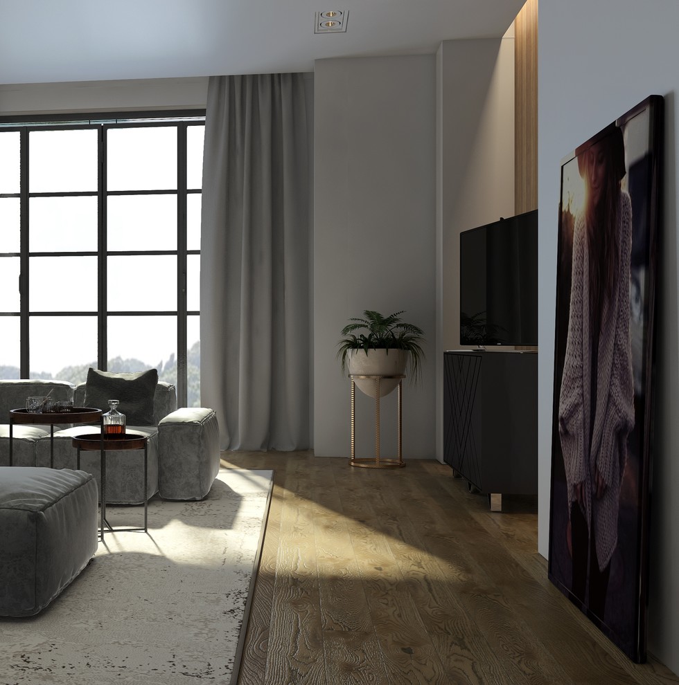 Дизайн кухни гостиной в загородном доме