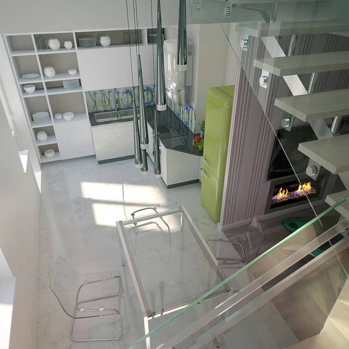 Небольшая 2 - ух уровневая квартира