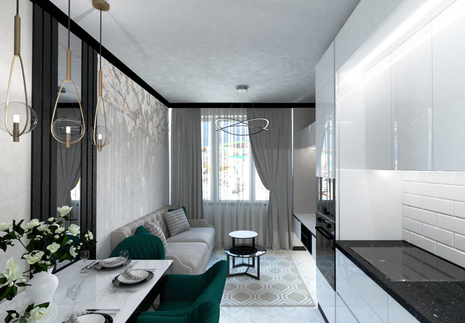 Концепция квартиры для двух дам