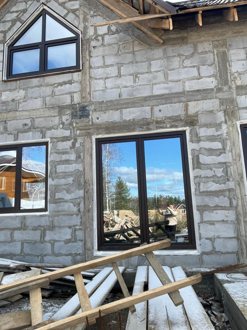 Обложка проекта: Дом из газобетона 8*9