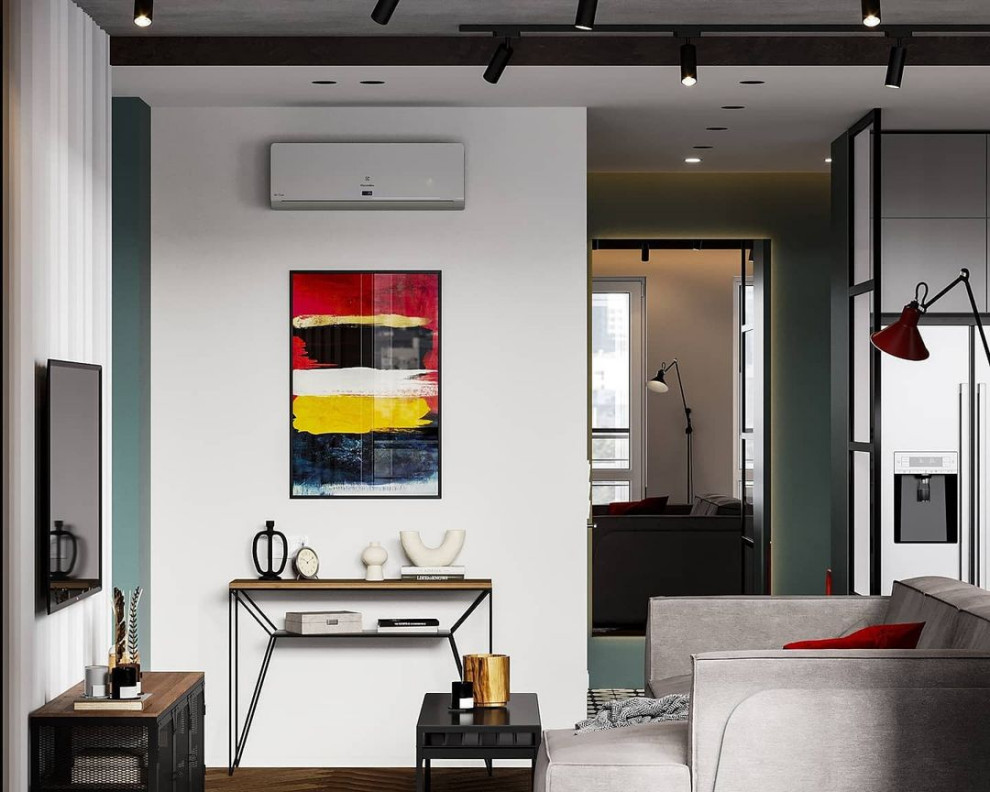 Проект кухни - гостиной 32м2