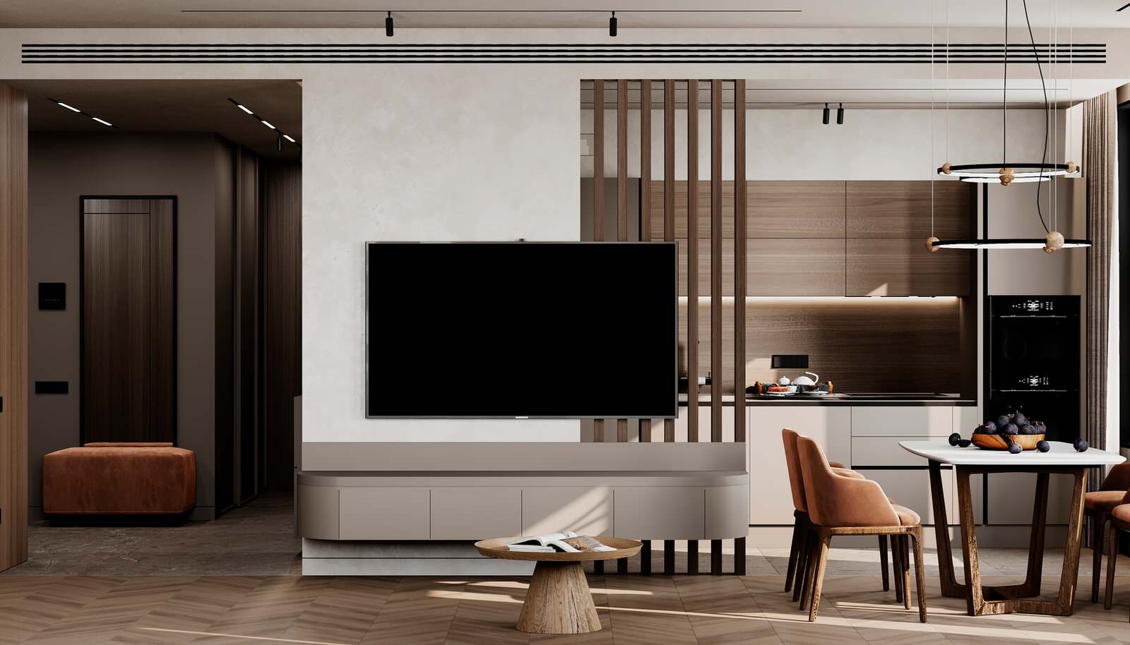 Проект оформления интерьера квартиры 100 кв.м