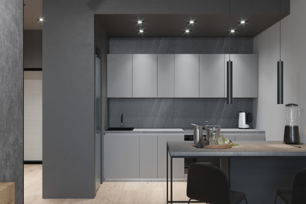 Однокомнатная монохромная квартира