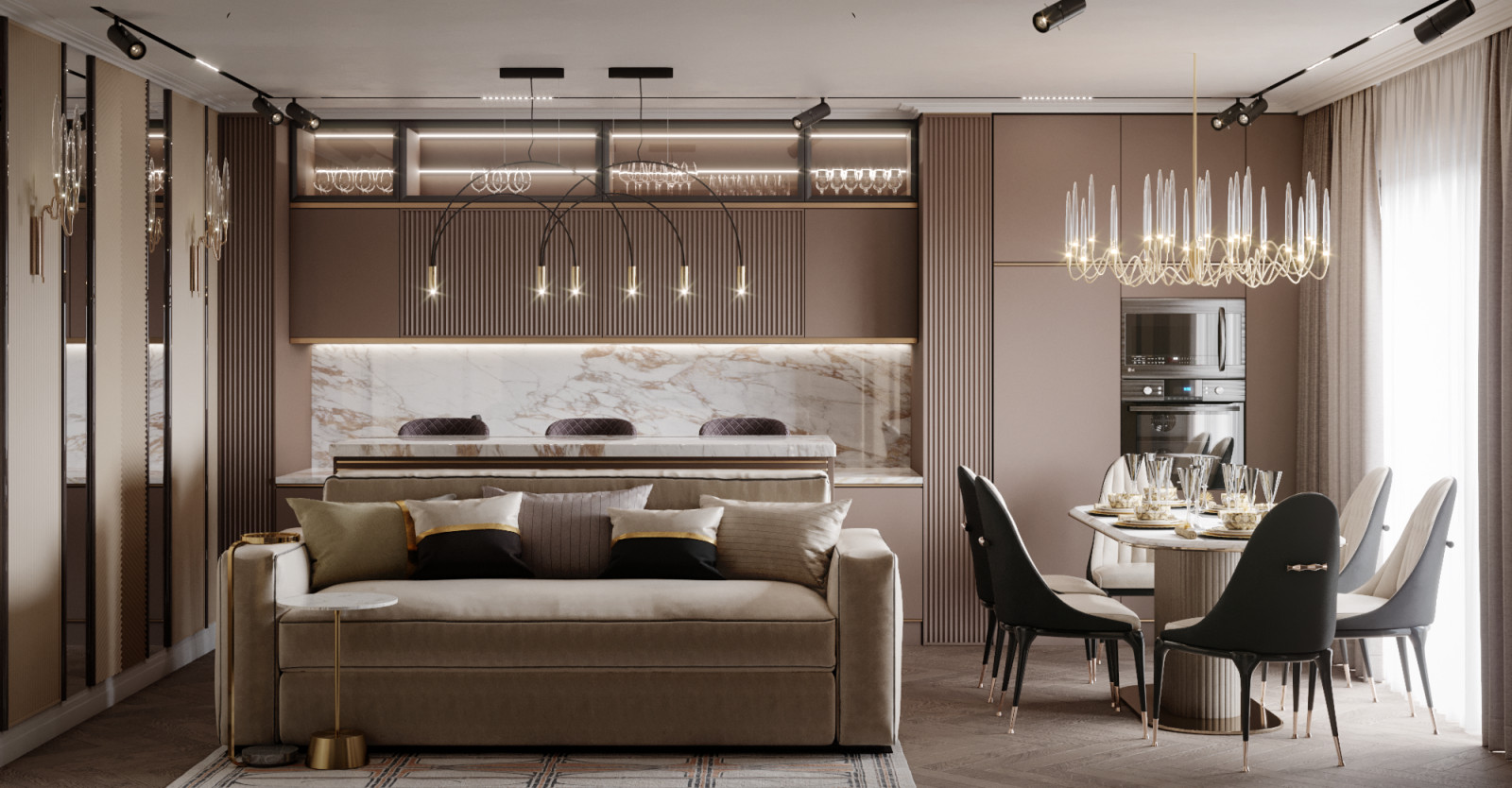 Трехкомнатная квартира Солнечный остров