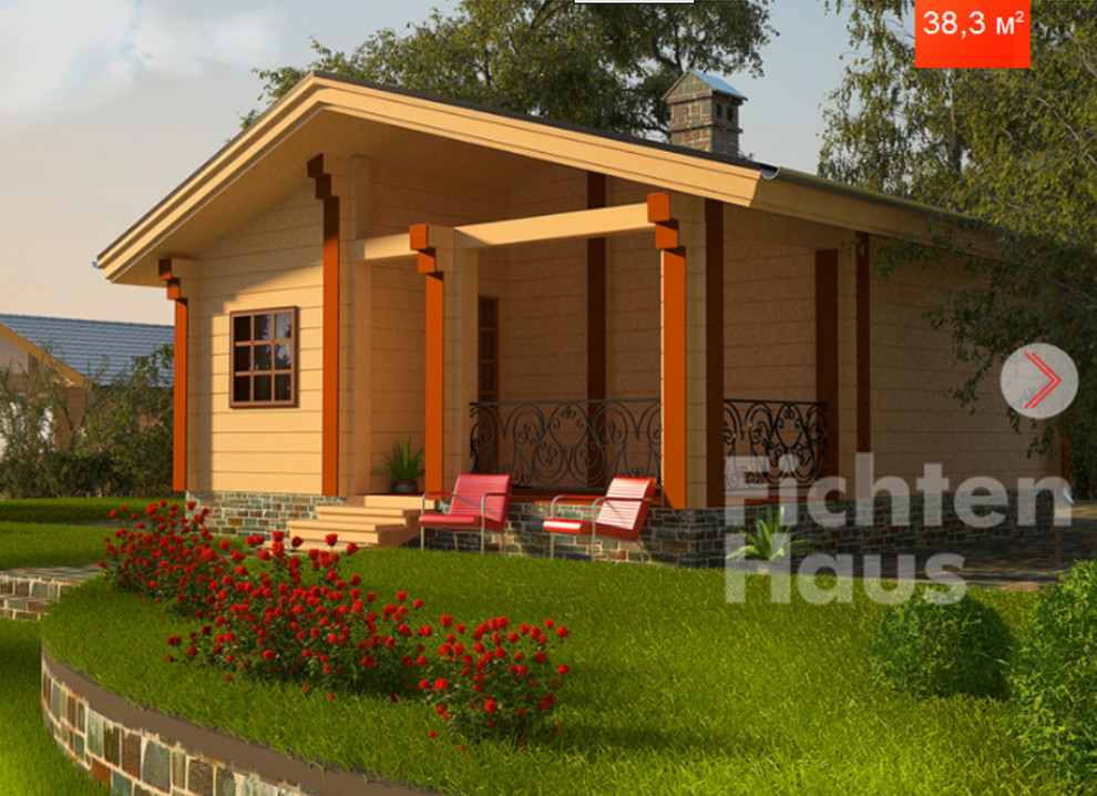 Баня из клееного бруса Фихтен Эссен