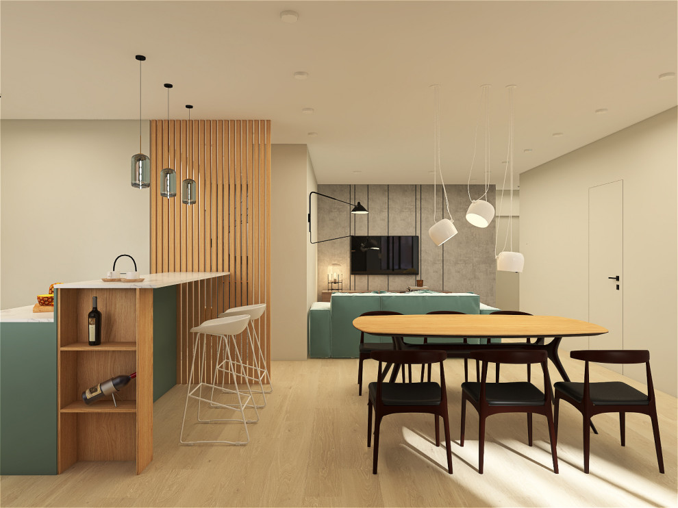 Минималистичная квартира 91м2 в Москве для семьи с двумя детьми