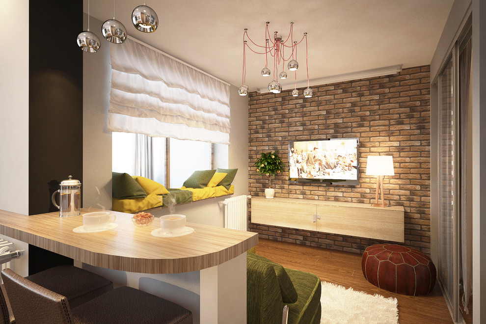 Обложка проекта: Дизайн-проект квартиры в стиле лофт.