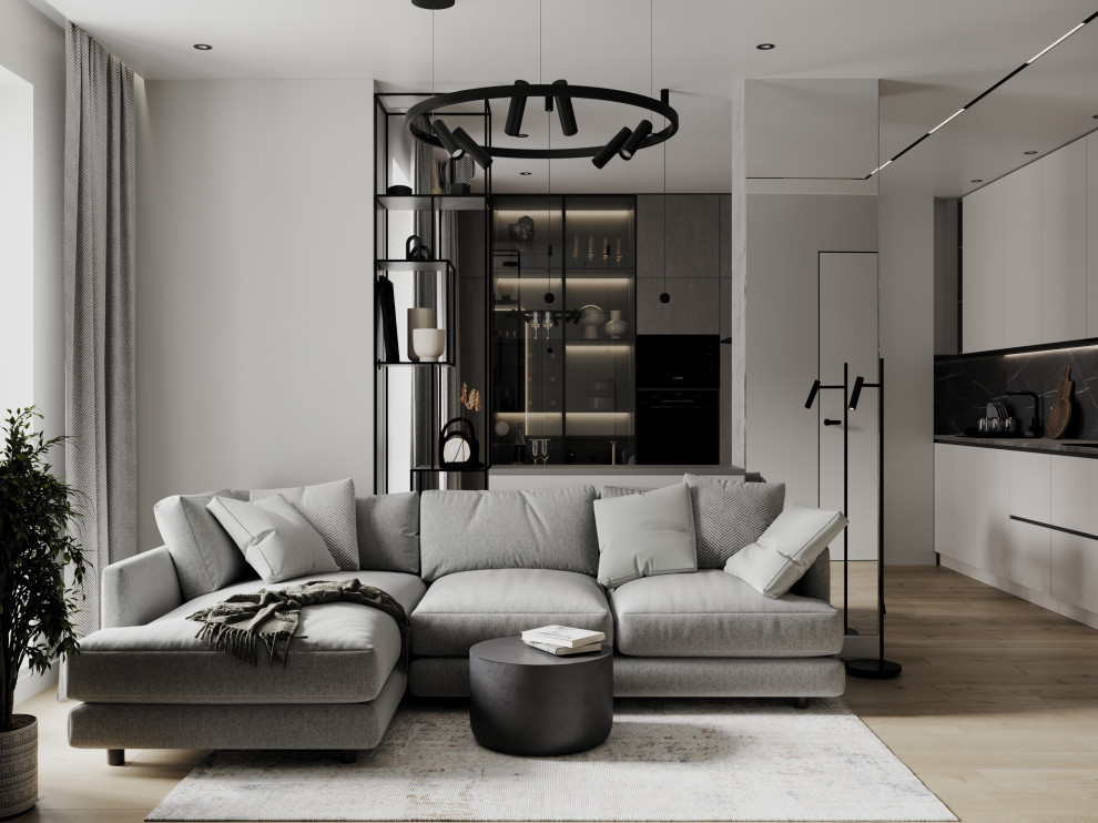 Квартира в серых оттерках. Современный стиль