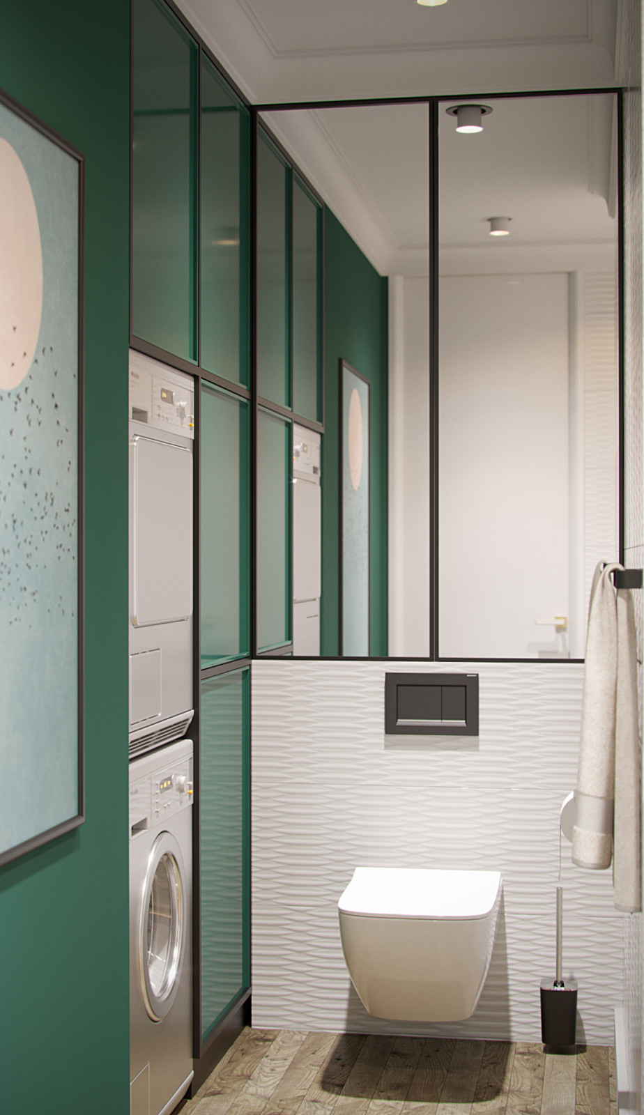 Обложка проекта: Гостевой сан. узел в современном стиле