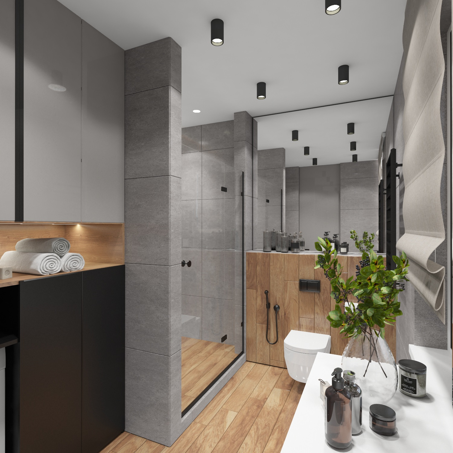 Санузел в загородном коттедже