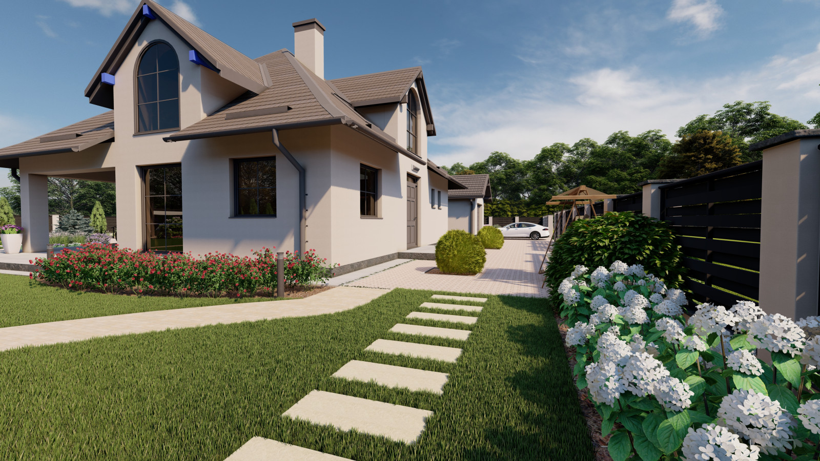 Ландшафтный проект загородного дома