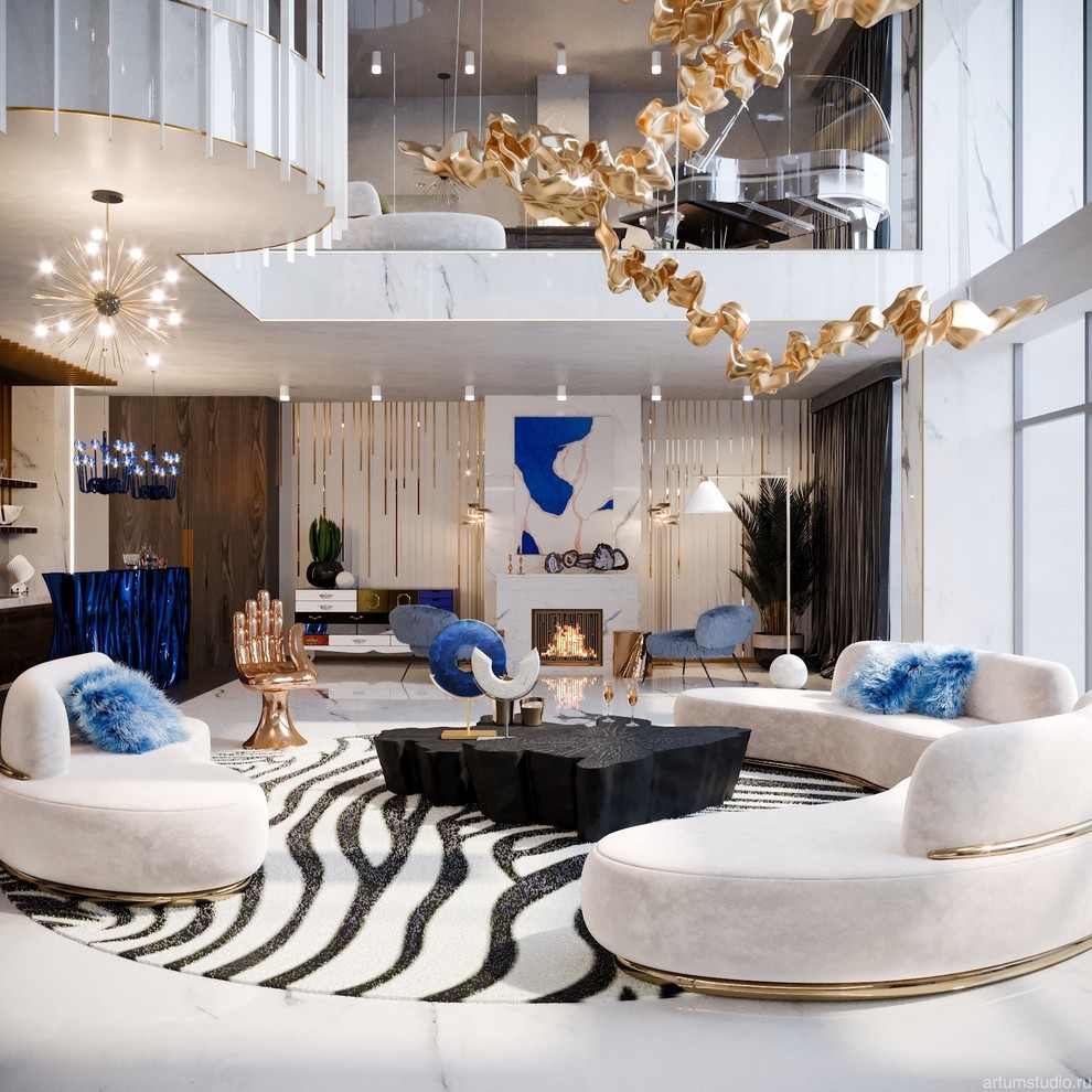 Концепт-проект интерьера клубного дома ( разработано совместно со студией Артум)