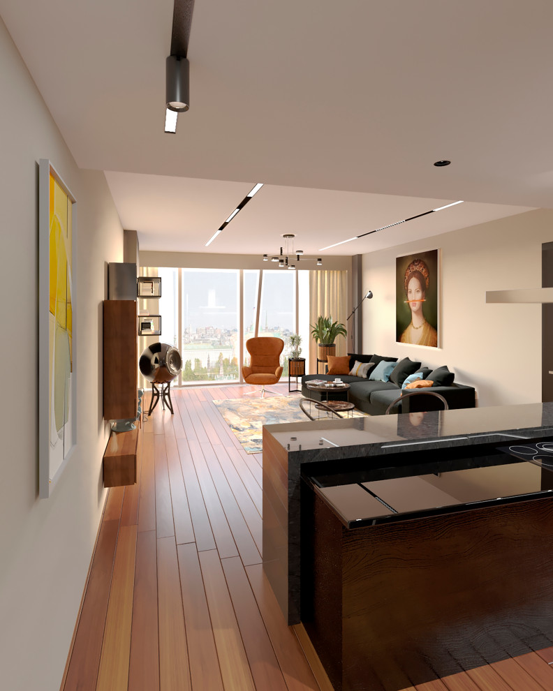 Башня ОКО гостиная-кухня