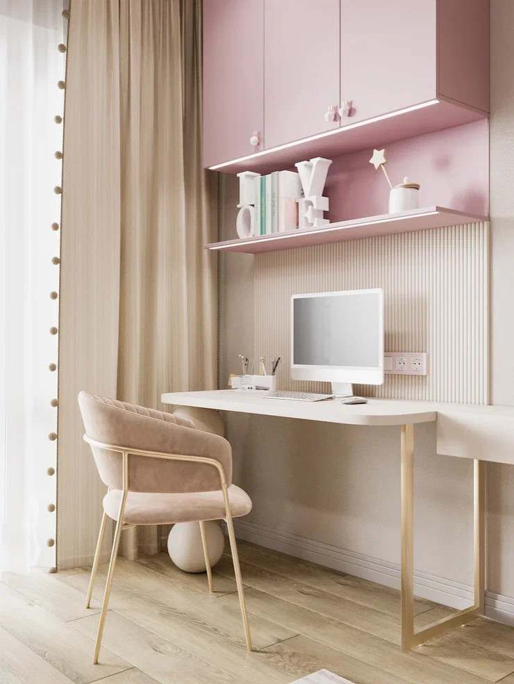 Спальня для девочки 20 кв.м.